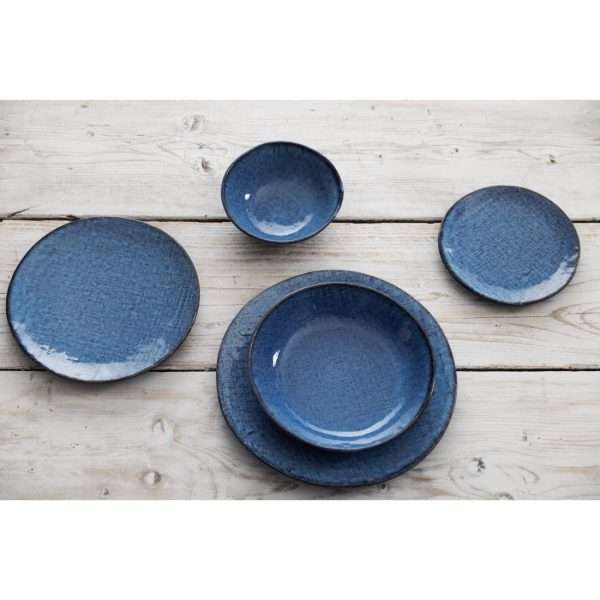 Olympia Denim Blue Coupe Bowls 220mm (Pack of 6)