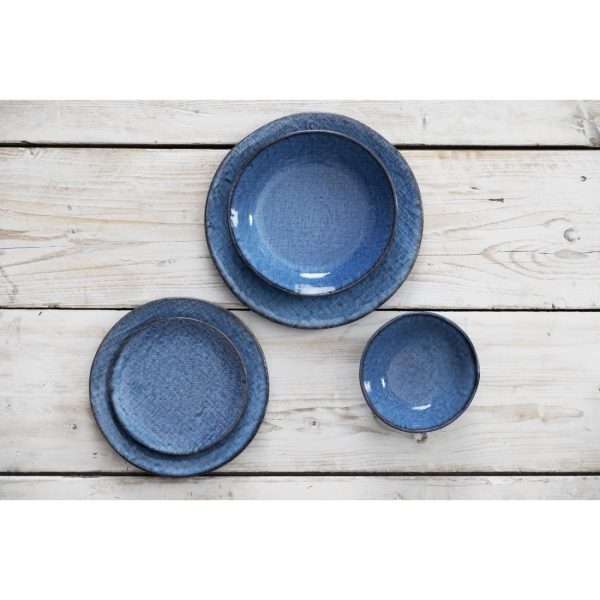 Olympia Denim Blue Coupe Plates 230mm (Pack of 6)