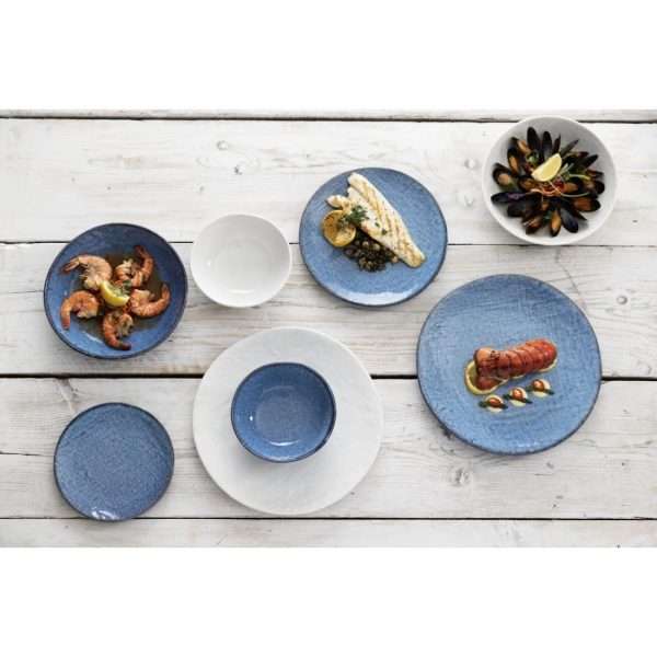 Olympia Denim Blue Coupe Plates 180mm (Pack of 6)