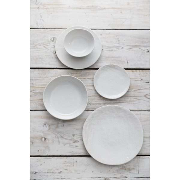Olympia Denim White Coupe Plates 230mm (Pack of 6)