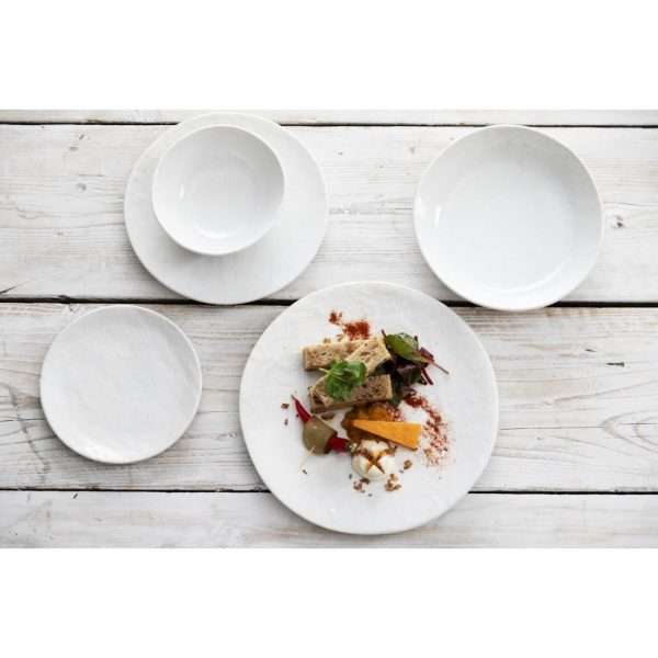 Olympia Denim White Coupe Plates 230mm (Pack of 6)