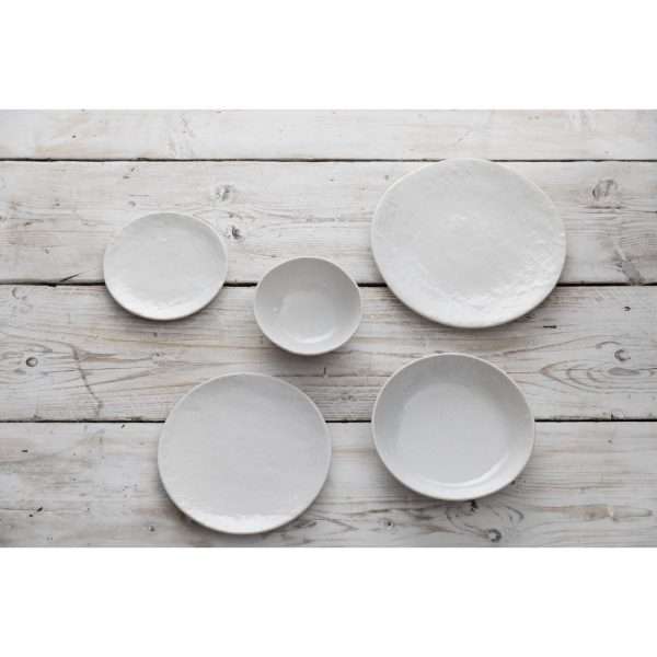 Olympia Denim White Coupe Plates 230mm (Pack of 6)