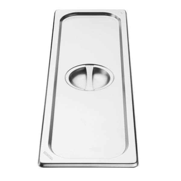 Vogue Stainless Steel Gastronorm 2/4 Lid