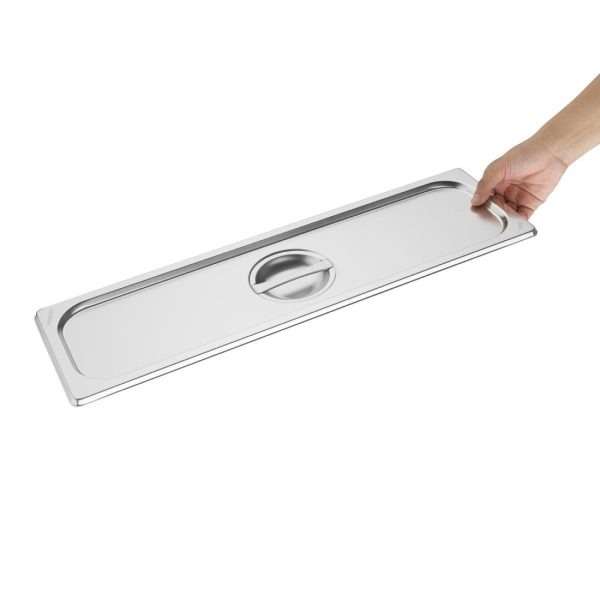 Vogue Stainless Steel Gastronorm 2/4 Lid
