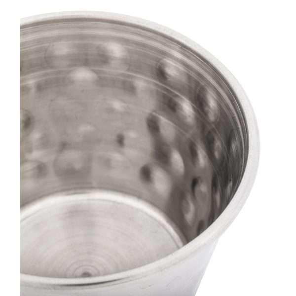 Olympia Hammered Stainless Steel Sauce Cups 70ml (Pack of 12)