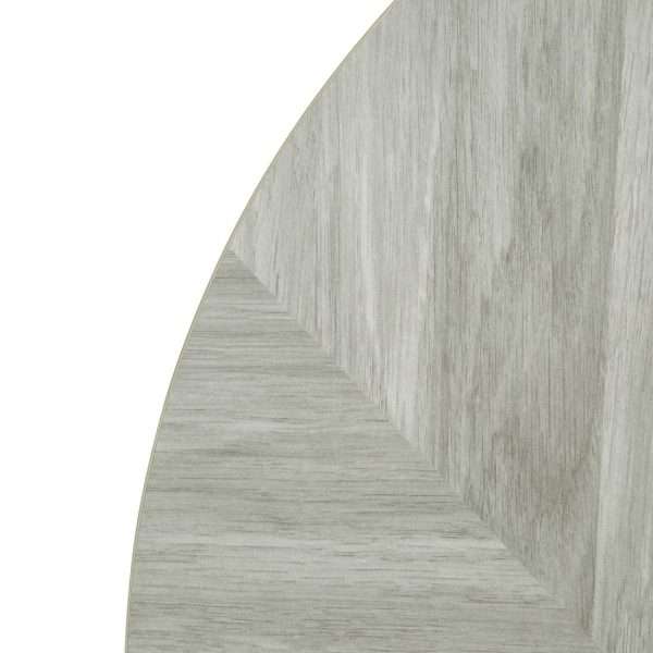 Bolero Pre-Drilled Round Table Top Chevron Design 600mm