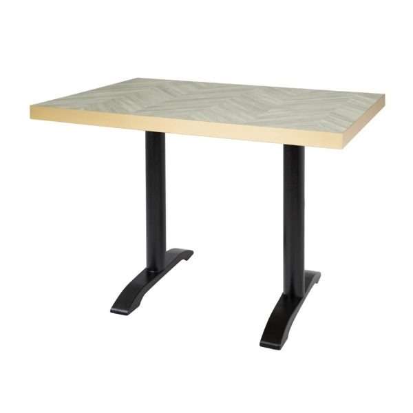 Bolero Rectangular Table Top Chevron Design 1100mm x 700mm