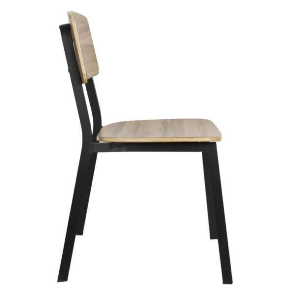 Bolero Beaufort Wooden Interior Dining Chairs (Pack of 2)