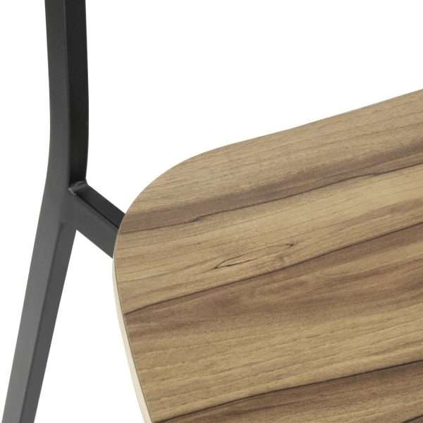 Bolero Beaufort Wooden Interior High Stools (Pack of 2)