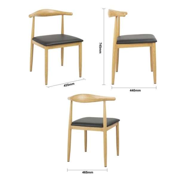 Bolero Camden Padded Interior Chairs (Pack of 2)
