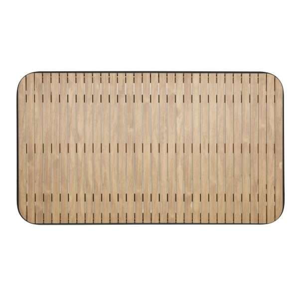 Bolero Santorini Rectangular Table Wood Effect 1400mm