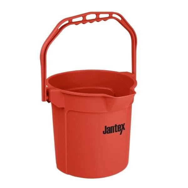 Jantex Red Graduated Bucket with Pouring Lip 10ltr