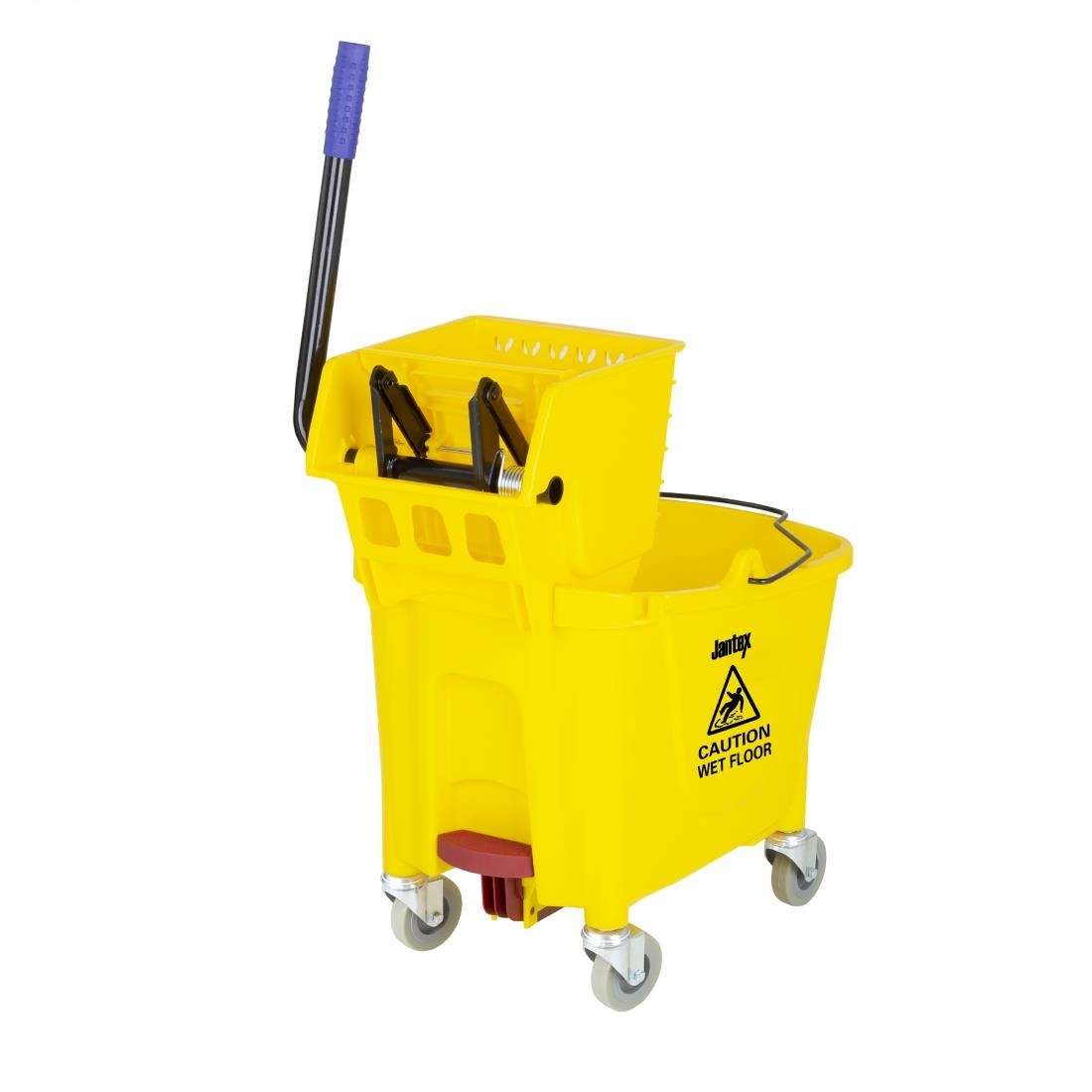 fw866_ctg2 Jantex 30ltr Mop Bucket with Foot Pedal release – Yellow