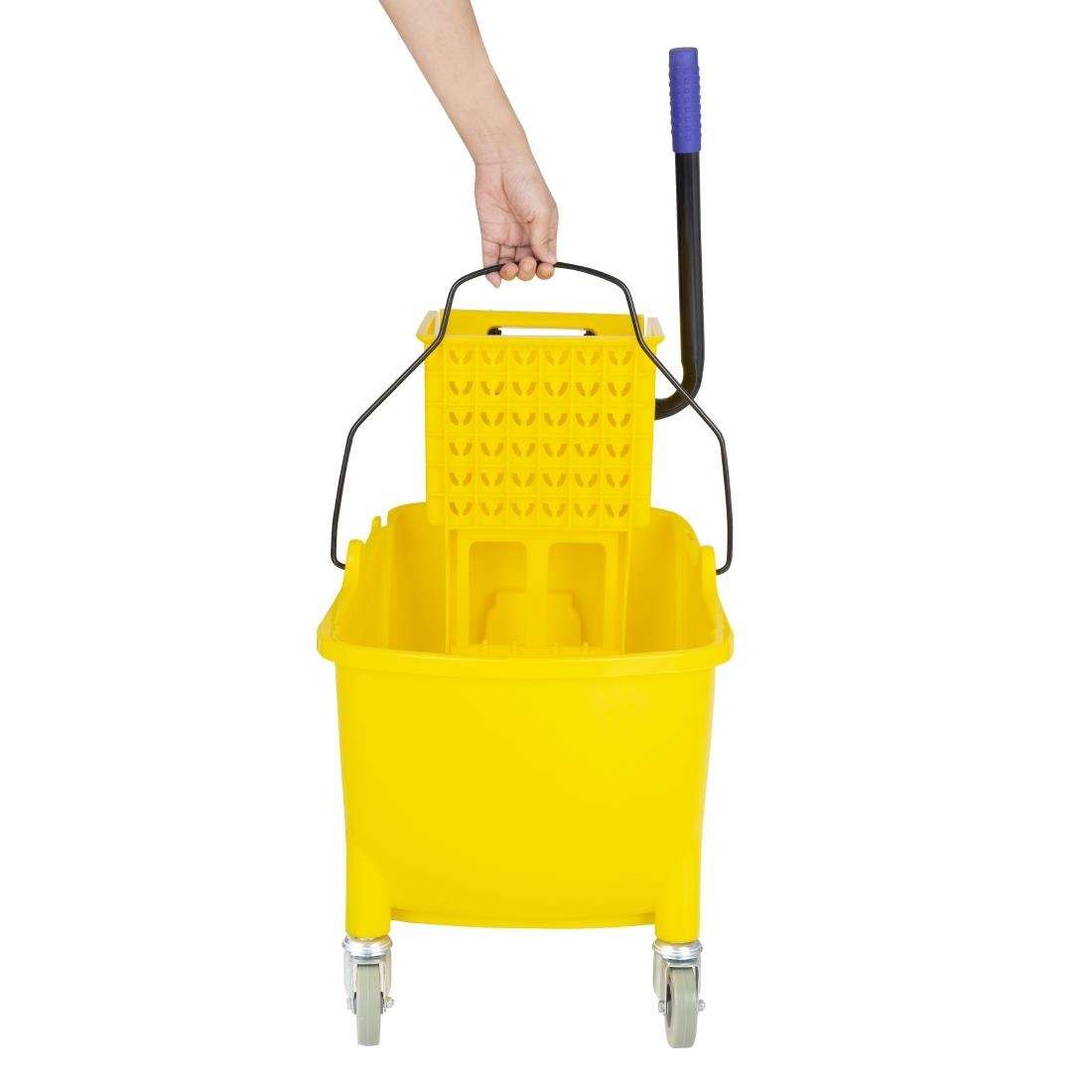 fw866_ctg6 Jantex 30ltr Mop Bucket with Foot Pedal release – Yellow