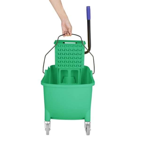 Jantex 30ltr Mop Bucket with Foot Pedal release – Green
