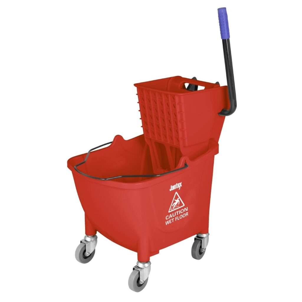 Jantex 30ltr Mop Bucket with Foot Pedal release – Red