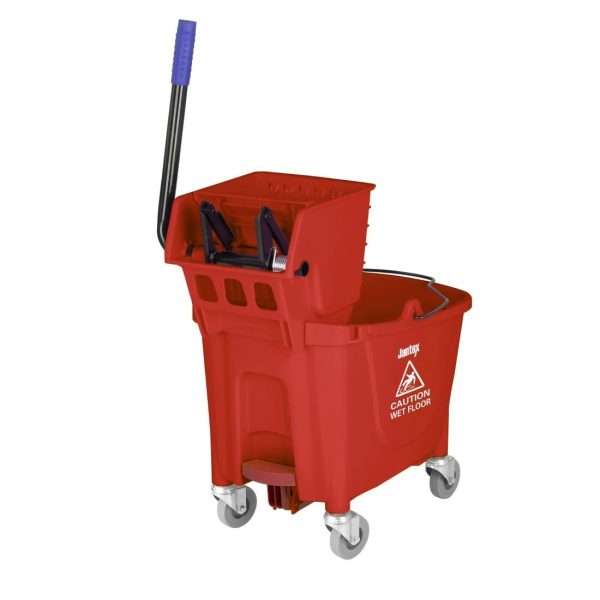 Jantex 30ltr Mop Bucket with Foot Pedal release – Red