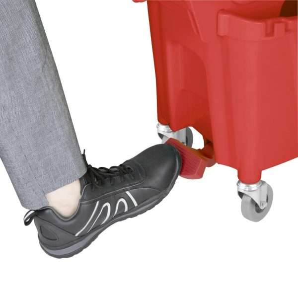 Jantex 30ltr Mop Bucket with Foot Pedal release – Red