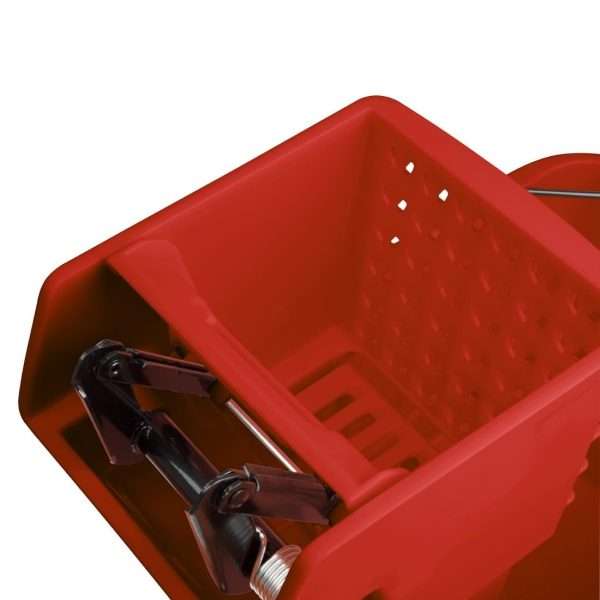 Jantex 30ltr Mop Bucket with Foot Pedal release – Red