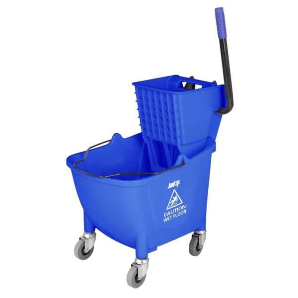 Jantex 30ltr Mop Bucket with Foot Pedal release – Blue