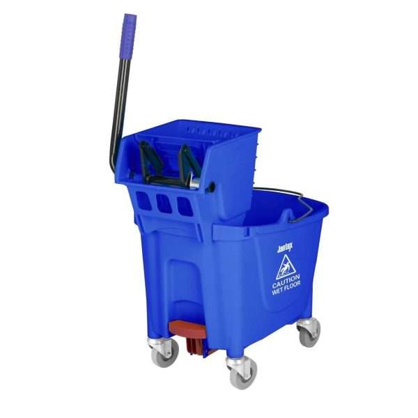 Jantex 30ltr Mop Bucket with Foot Pedal release – Blue