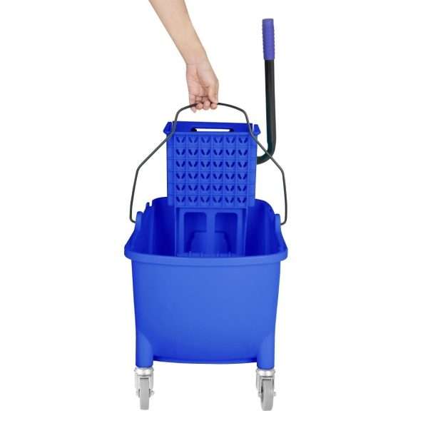 Jantex 30ltr Mop Bucket with Foot Pedal release – Blue