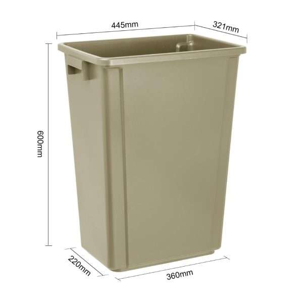 Jantex Slim Bin 60Ltr Beige