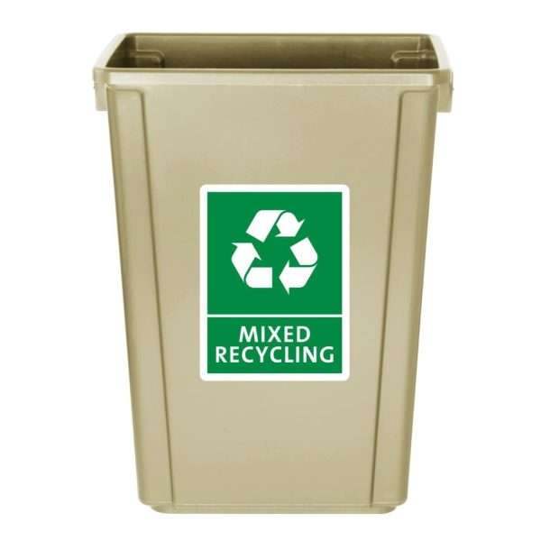 Jantex Slim Bin 60Ltr Beige