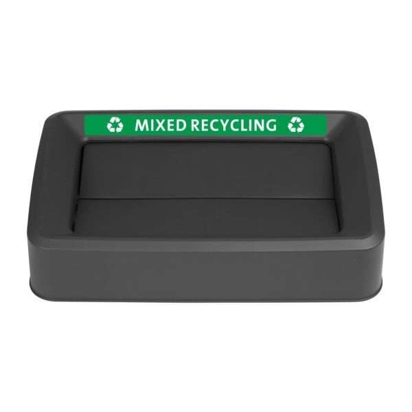 Jantex Slim Bin Lid Mixed Recycling Label