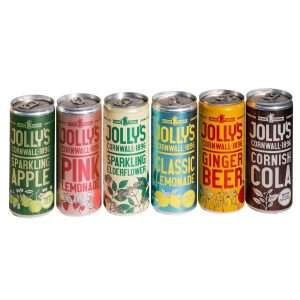 Jolly’s Cornish Classic Lemonade Cans 250ml (Pack of 24)