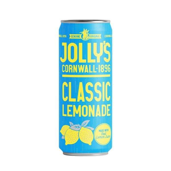 Jolly’s Cornish Classic Lemonade Cans 250ml (Pack of 24)