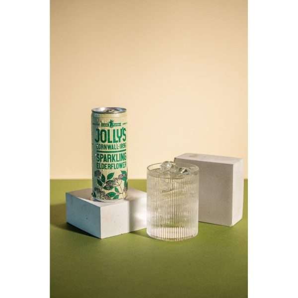 Jolly’s Cornish Sparkling Elderflower Cans 250ml (Pack of 24)