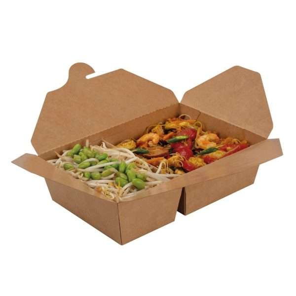 Colpac Two Compartment Food Container Large 510/920ml (Pack of 200)