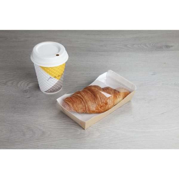 Huhtamaki Taste Croissant Tray with PET Film ‘Sneezeguard’ (Pack of 320)