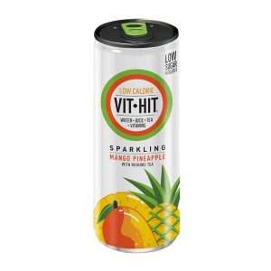 VITHIT Sparkling Mango & Pineapple Vitamin Water 330ml (Pack of 12)