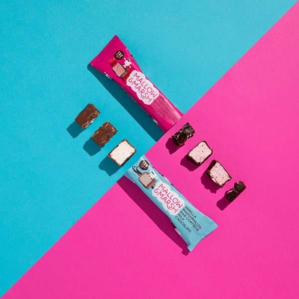 Mallow & Marsh Marshmallow Raspberry & Dark Chocolate Bars 35g (Pack of 12)