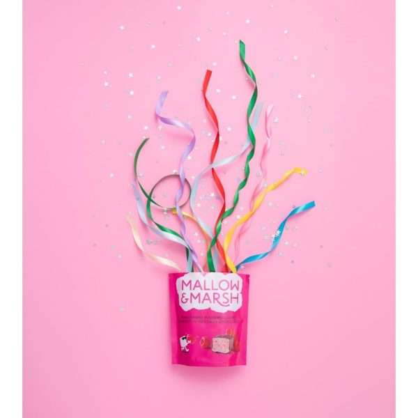 Mallow & Marsh Raspberry Marshmallow Pouches 100g (Pack of 6)