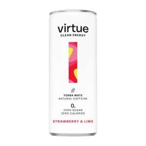 Virtue Yerba Mate – Strawberry & Lime 250ml (Pack of 12)
