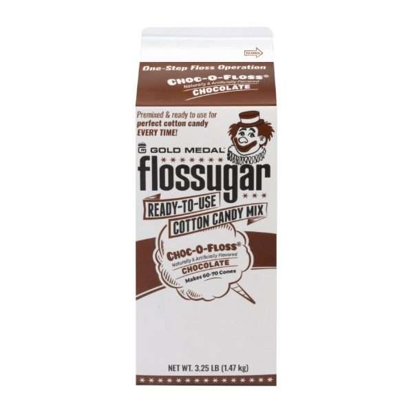 Flossugar Chocolate Ready to Use Cotton Candy Mix 1.47kg