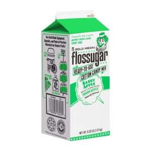 Flossugar Green Apple Ready to Use Cotton Candy Mix 1.47kg