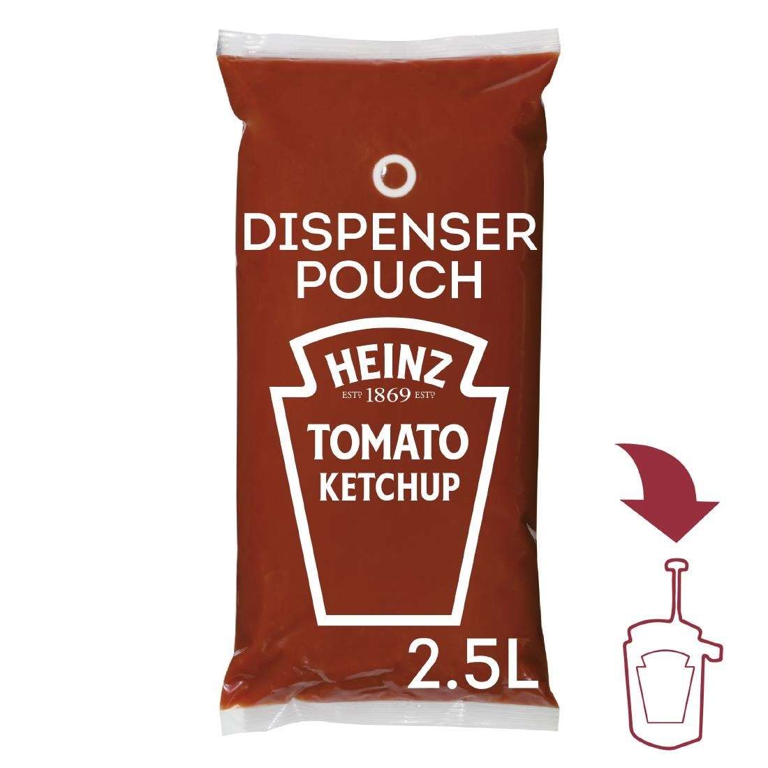ht368_npi24-1 Heinz Sauce-O-Mat Tomato Ketchup (3x 2.5Ltr)