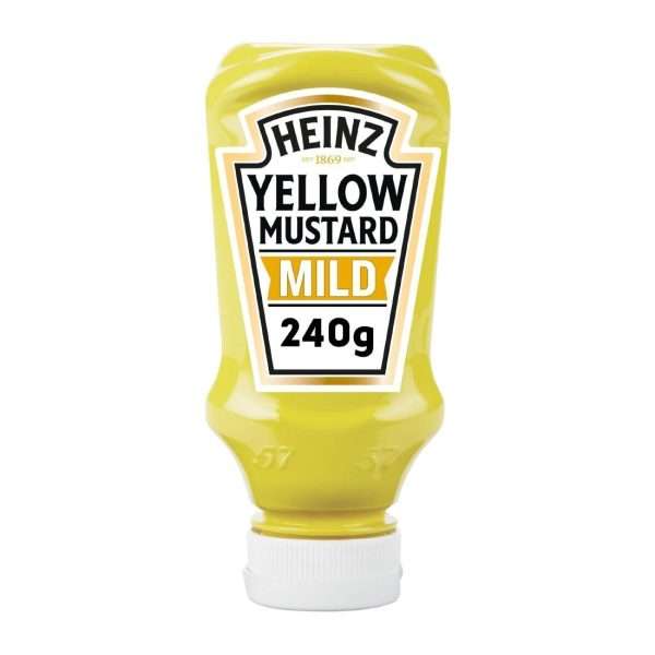 Heinz Table Top Yellow Mustard Mild 220ml (Pack of 8)