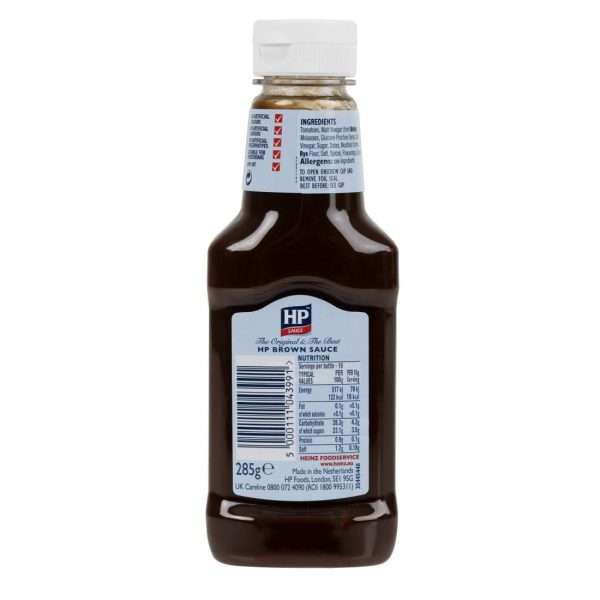 HP Table Top HP Brown Sauce 285g (Pack of 8)