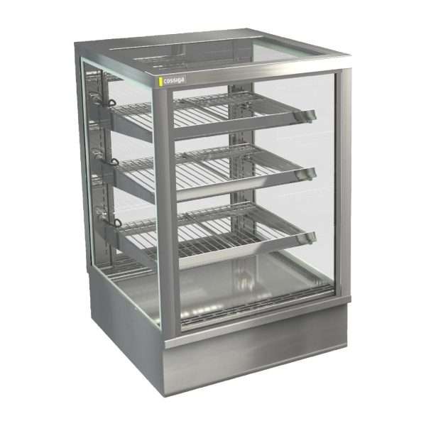 Cossiga Tower STG Heated Drop-in Display w/Solid Front Glass & Rear Sliding Doors 600mm