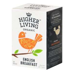Higher Living English Breakfast Organic Teabags (Pack of 80)