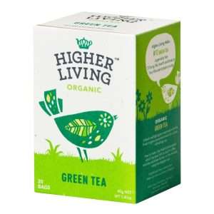 Higher Living Green Tea Organic Teabags (Pack of 80) 2 Higher Living Green Tea Organic Teabags (Pack of 80)