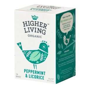 Higher Living Peppermint & Liquorice Organic Teabags (Pack of 60)
