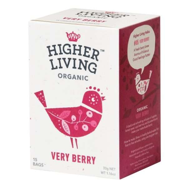Higher Living Very Berry Organic Teabags (Pack of 60)