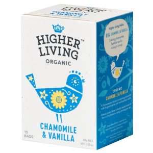 Higher Living Chamomile & Vanilla Organic Teabags (Pack of 60)