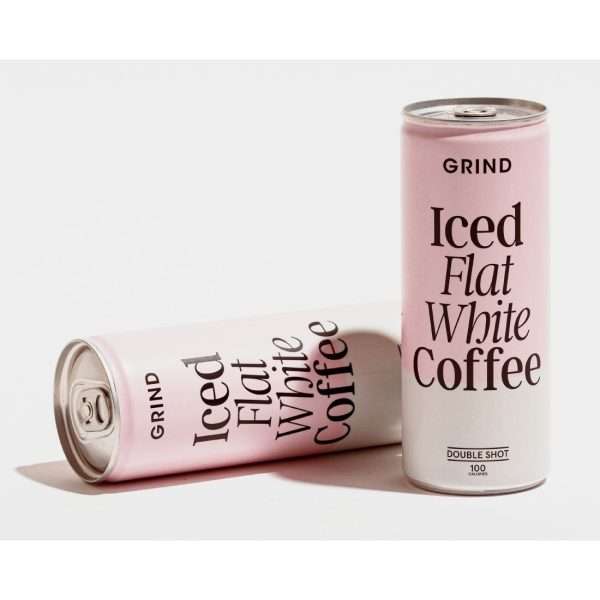 Grind Iced Flat White Coffee Cans 250ml (Pack of 12)